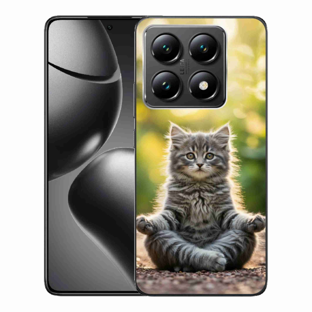 Gelový kryt mmCase na Xiaomi 14T - meditující kotě
