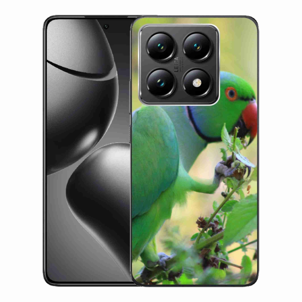 Gelový kryt mmCase na Xiaomi 14T - papoušek alexandr