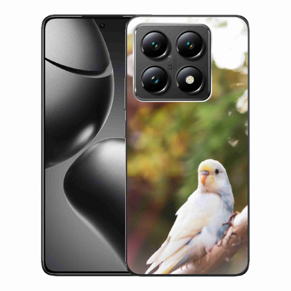 Gelový kryt mmCase na Xiaomi 14T - papoušek andulka bílá