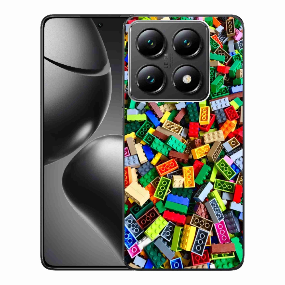 Gelový kryt mmCase na Xiaomi 14T Pro - barevné stavební kostky