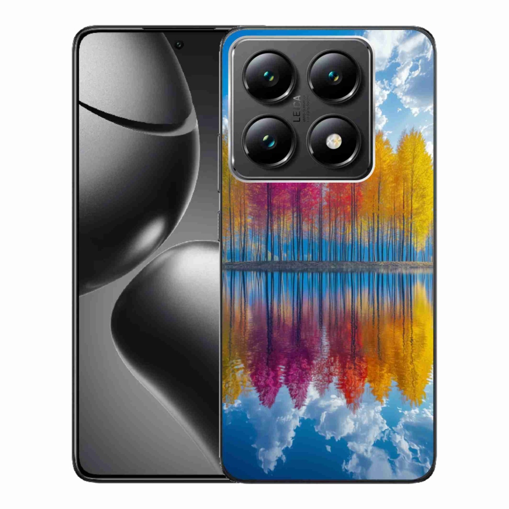 Gelový kryt mmCase na Xiaomi 14T Pro - barevné stromy