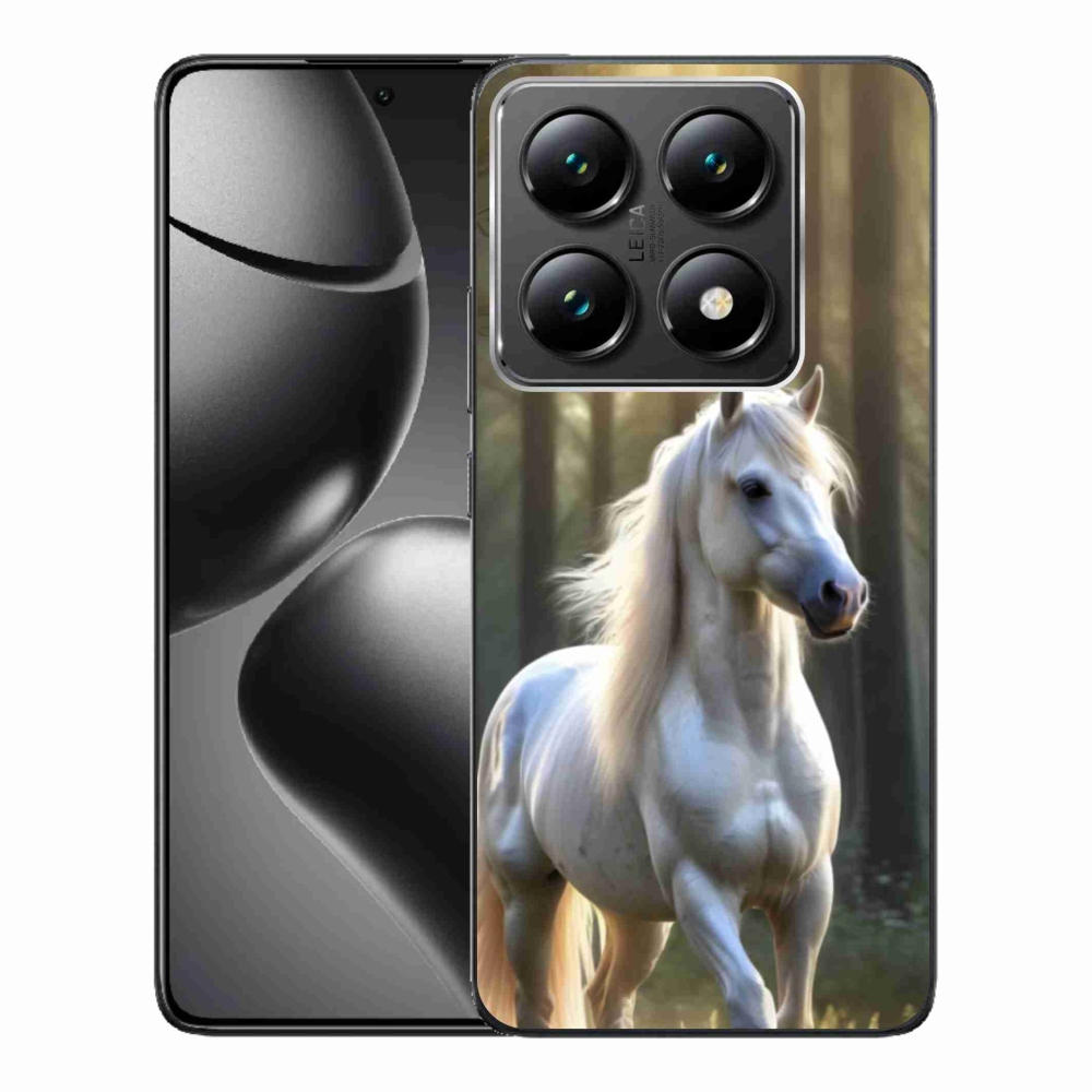 Gelový kryt mmCase na Xiaomi 14T Pro - bílý kůň 3