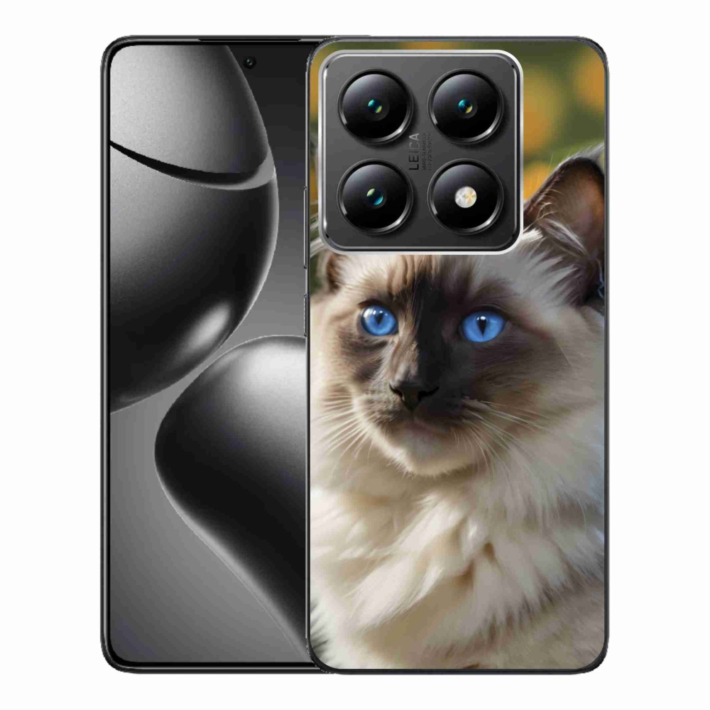 Gelový kryt mmCase na Xiaomi 14T Pro - bílý ragdoll