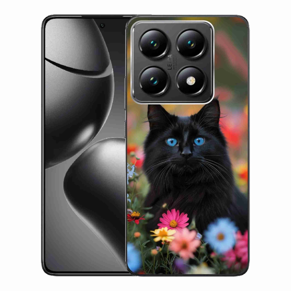 Gelový kryt mmCase na Xiaomi 14T Pro - černé kotě 4
