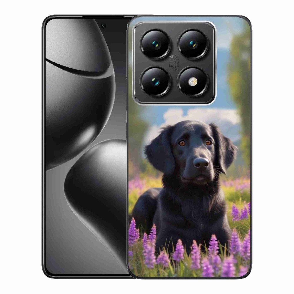 Gelový kryt mmCase na Xiaomi 14T Pro - elegantní černý retrívr