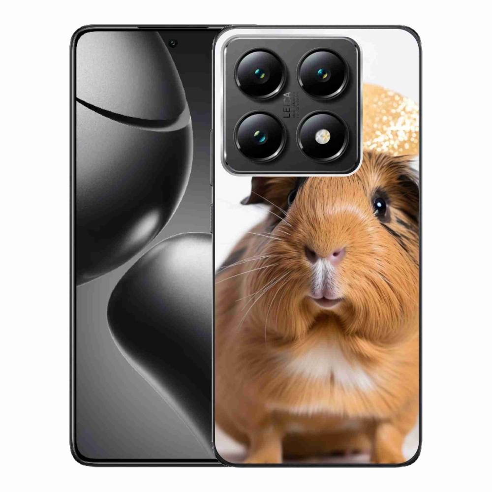 Gelový kryt mmCase na Xiaomi 14T Pro - hnědé morče