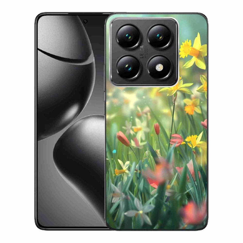 Gelový kryt mmCase na Xiaomi 14T Pro - jarní květy
