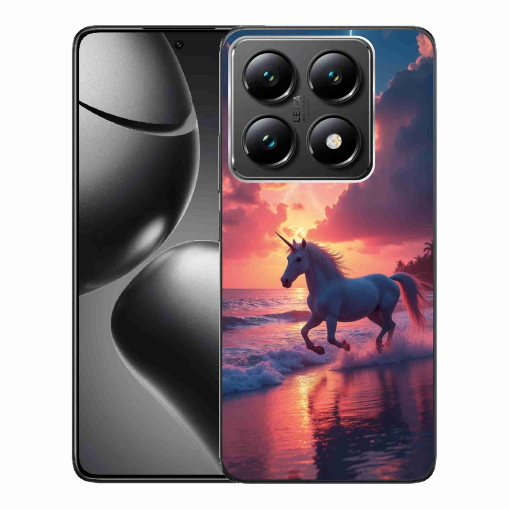 Gelový kryt mmCase na Xiaomi 14T Pro - jednorožec na pláži