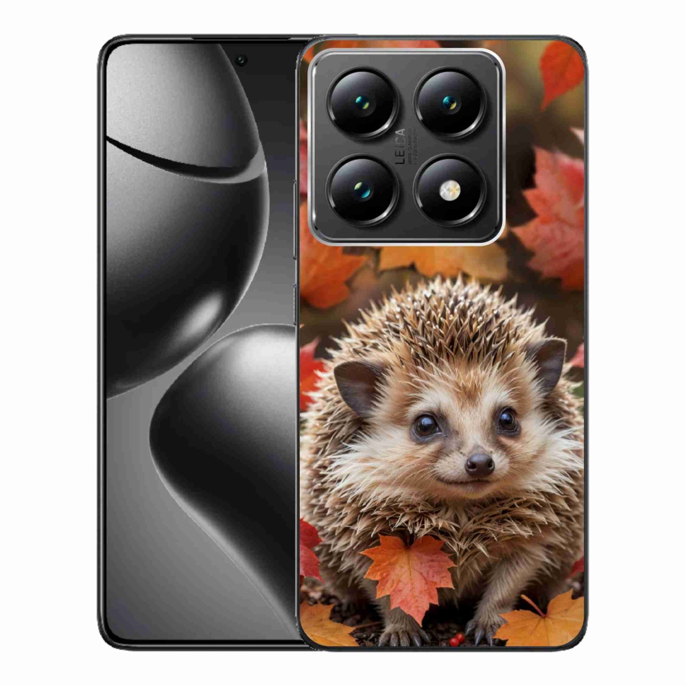 Gelový kryt mmCase na Xiaomi 14T Pro - ježek v listí