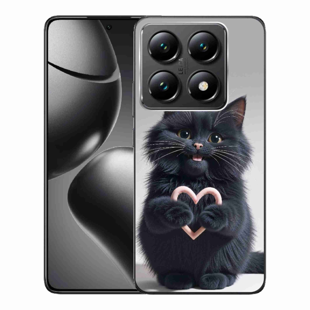 Gelový kryt mmCase na Xiaomi 14T Pro - kočičí láska 3