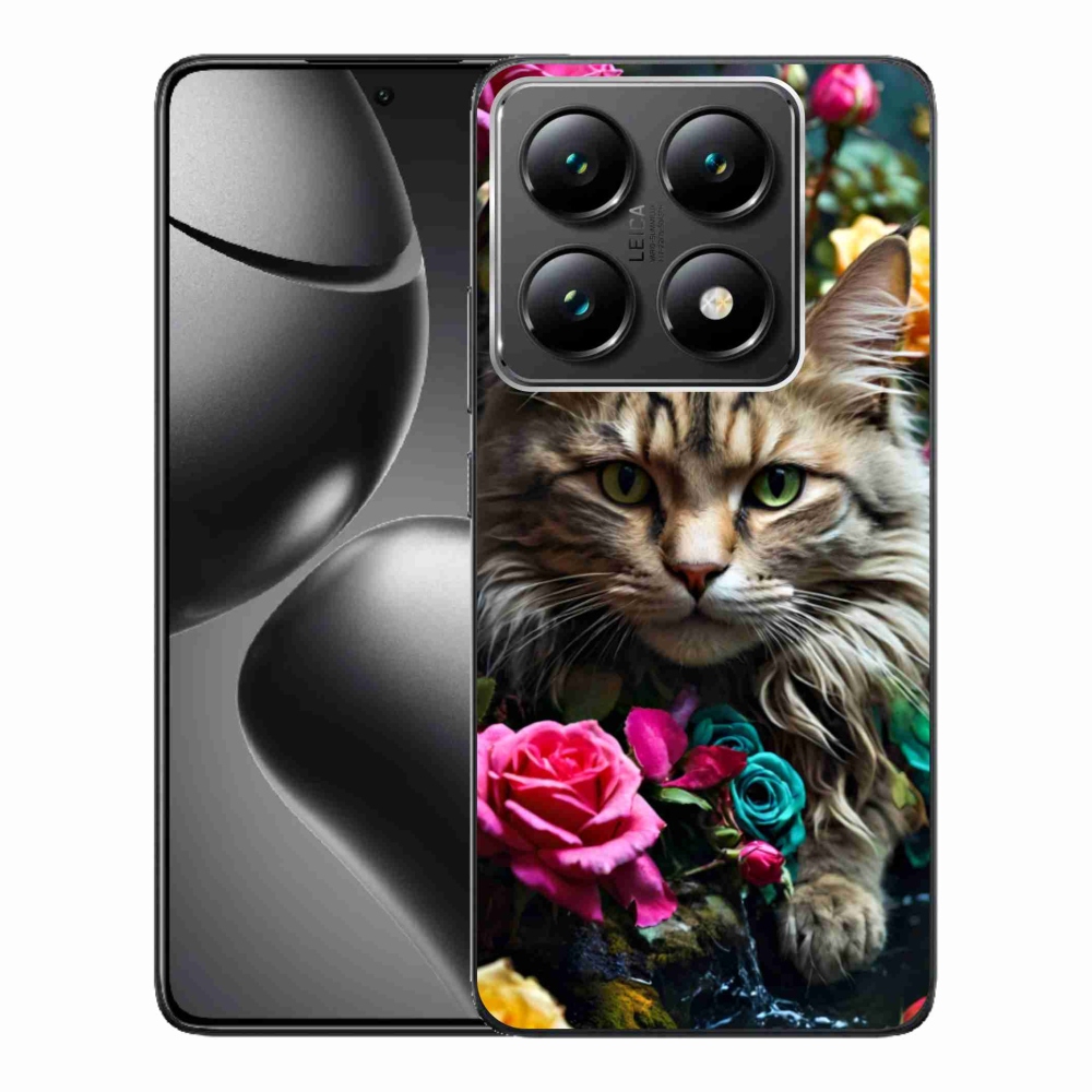 Gelový kryt mmCase na Xiaomi 14T Pro - kočíčí pohled 2