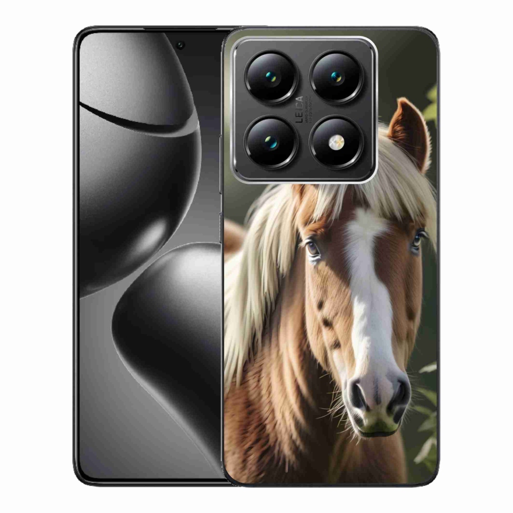 Gelový kryt mmCase na Xiaomi 14T Pro - kůň se světlou hřívou