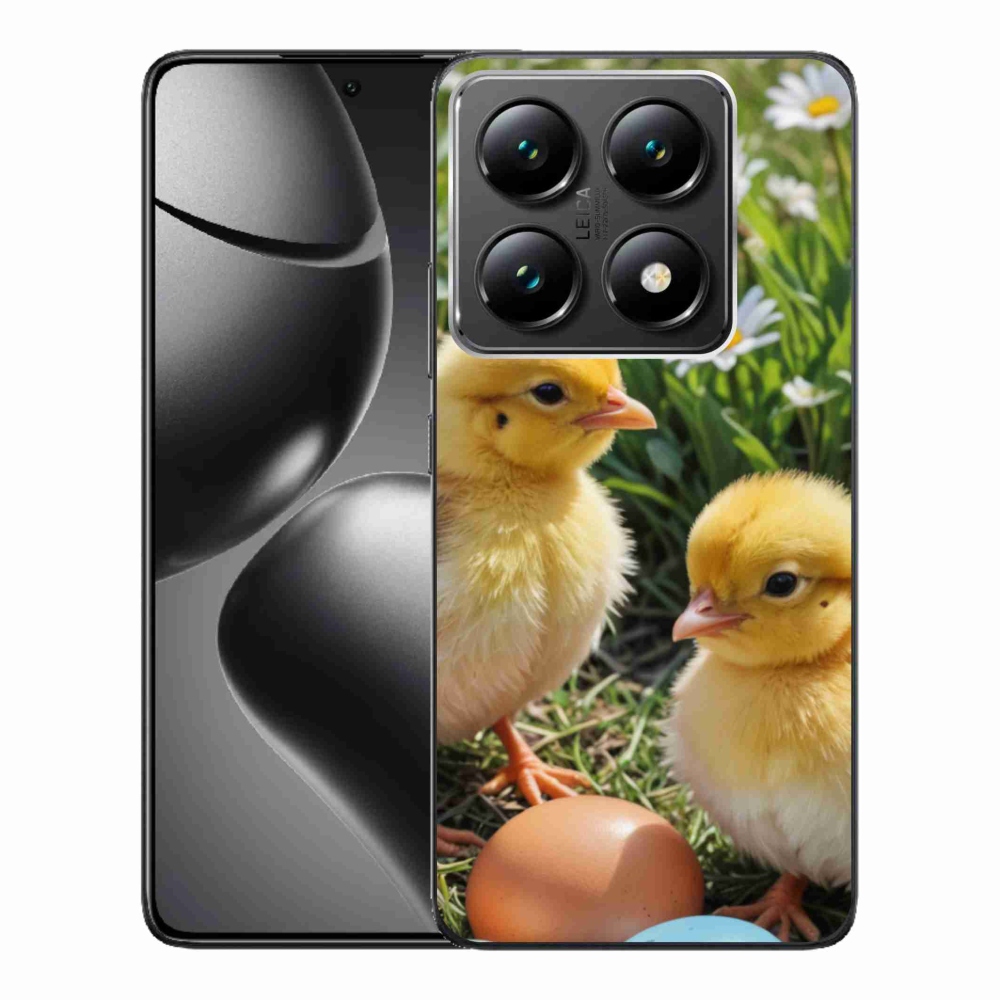 Gelový kryt mmCase na Xiaomi 14T Pro - kuřátka