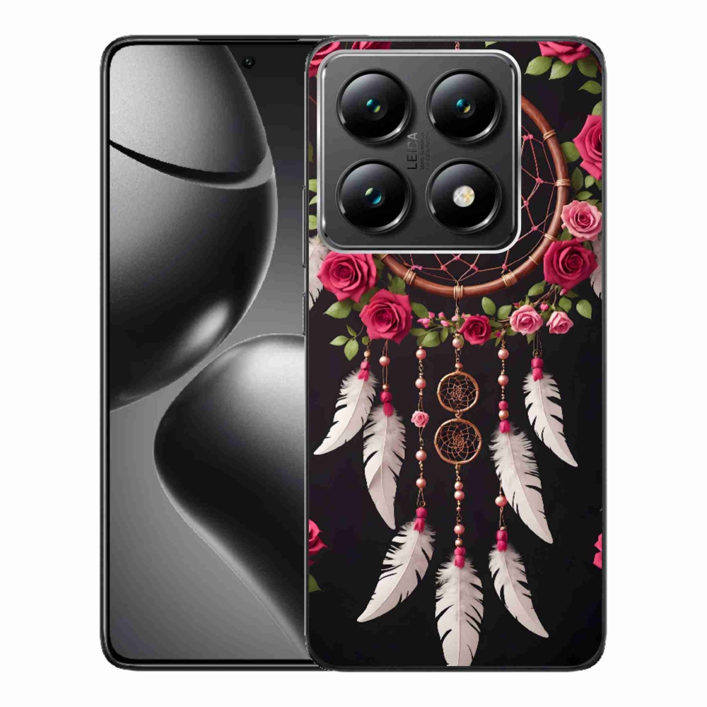 Gelový kryt mmCase na Xiaomi 14T Pro - lapač snů s růžemi