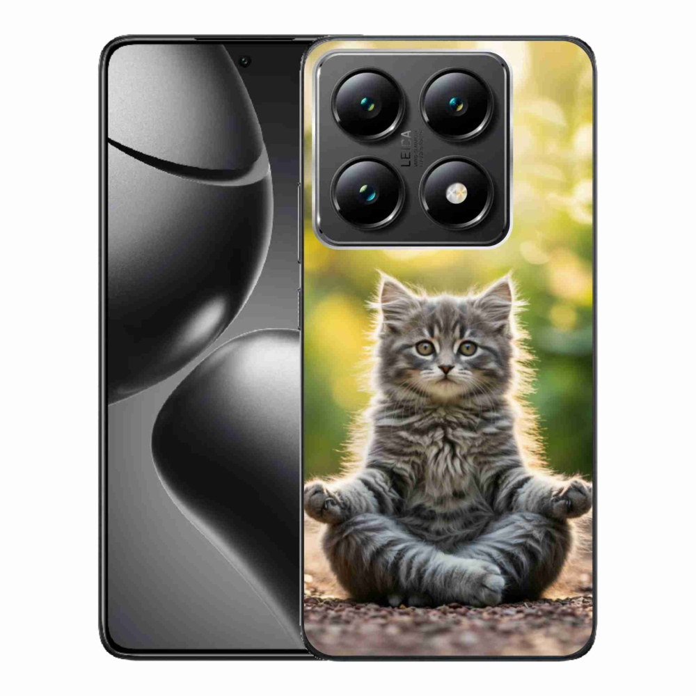 Gelový kryt mmCase na Xiaomi 14T Pro - meditující kotě