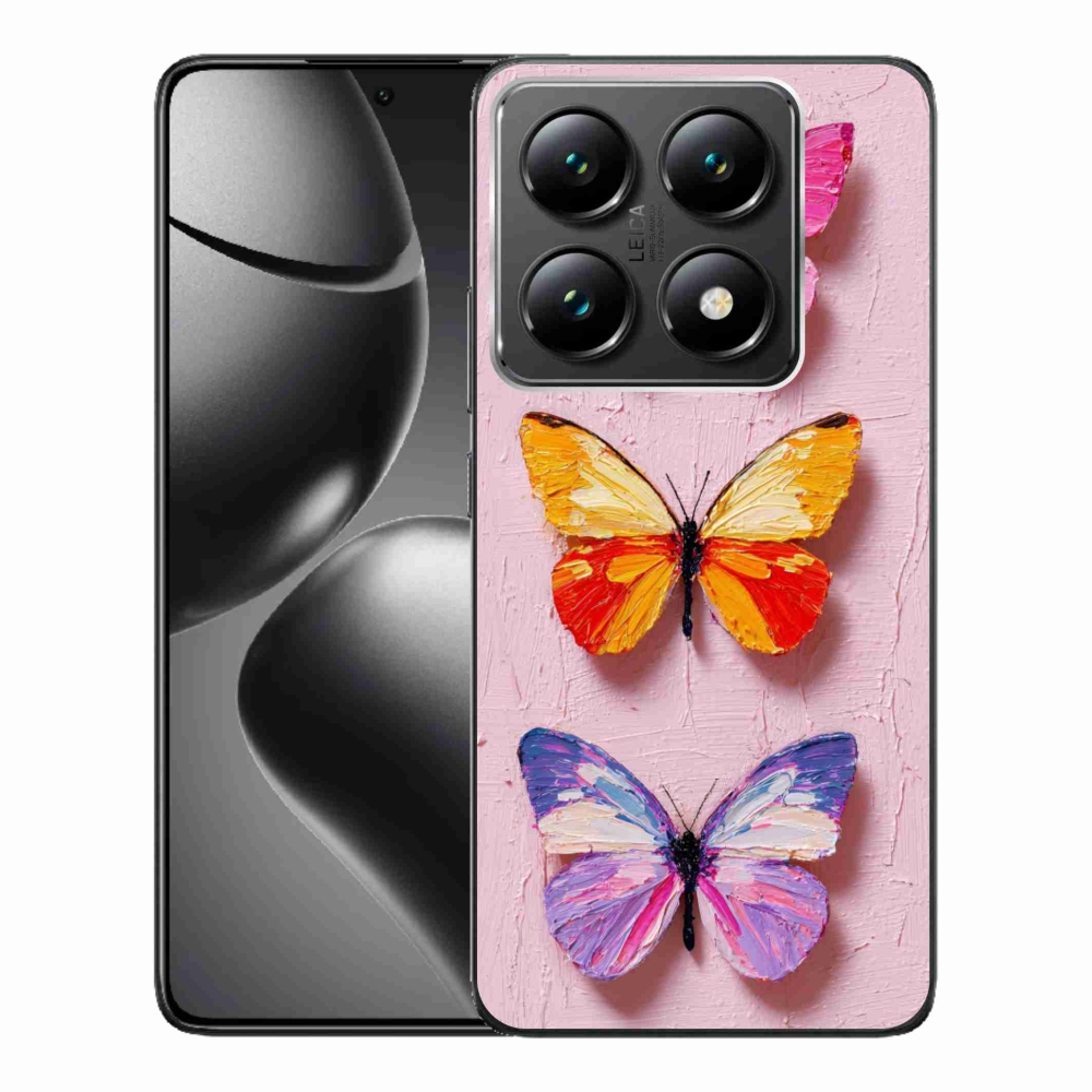 Gelový kryt mmCase na Xiaomi 14T Pro - motýlí trojice