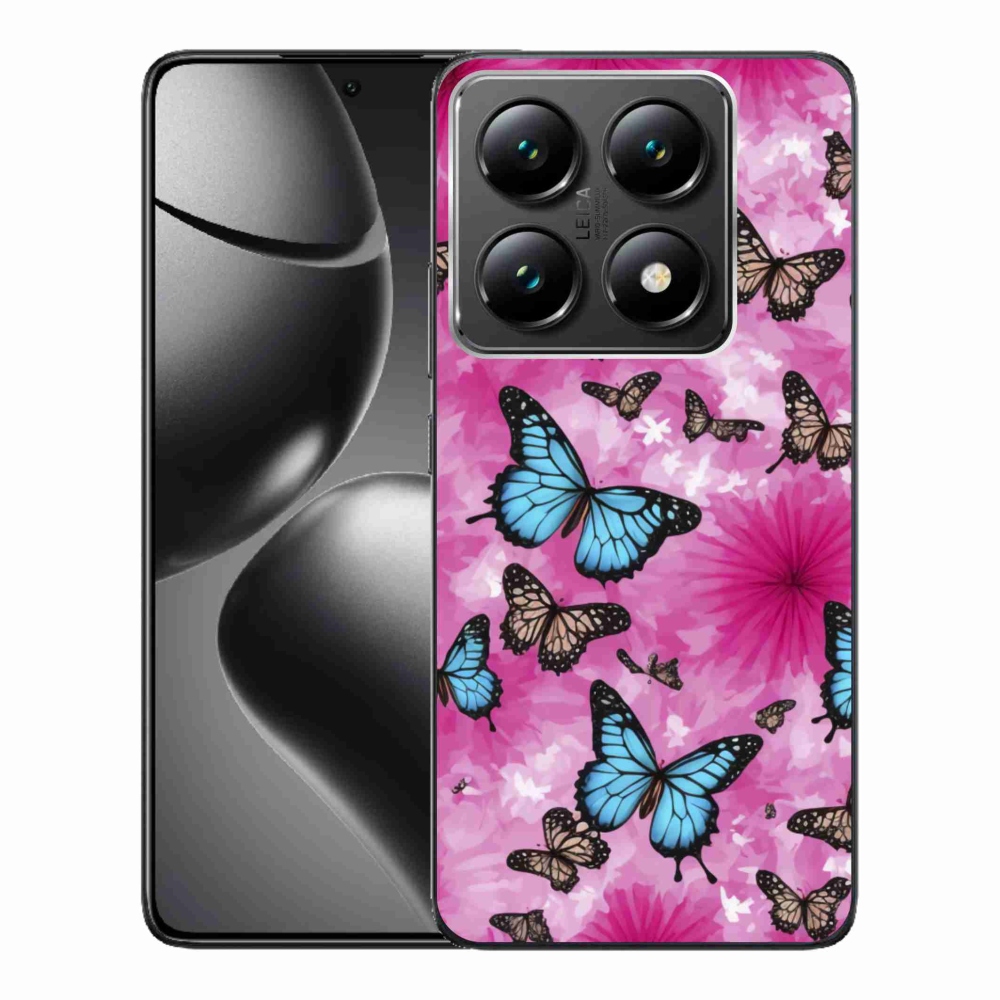 Gelový kryt mmCase na Xiaomi 14T Pro - motýlí zahrada