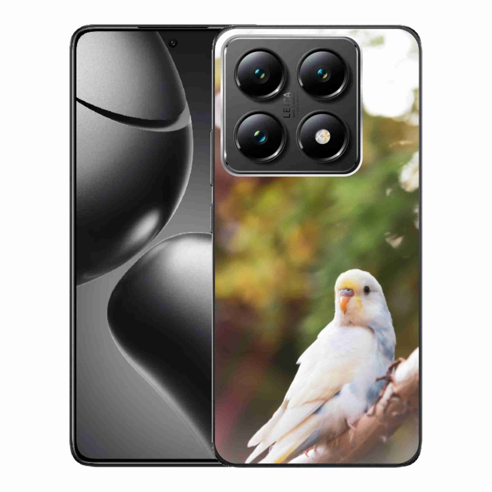 Gelový kryt mmCase na Xiaomi 14T Pro - papoušek andulka bílá