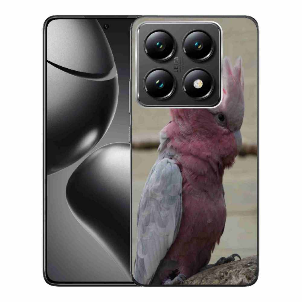 Gelový kryt mmCase na Xiaomi 14T Pro - papoušek kakadu růžový