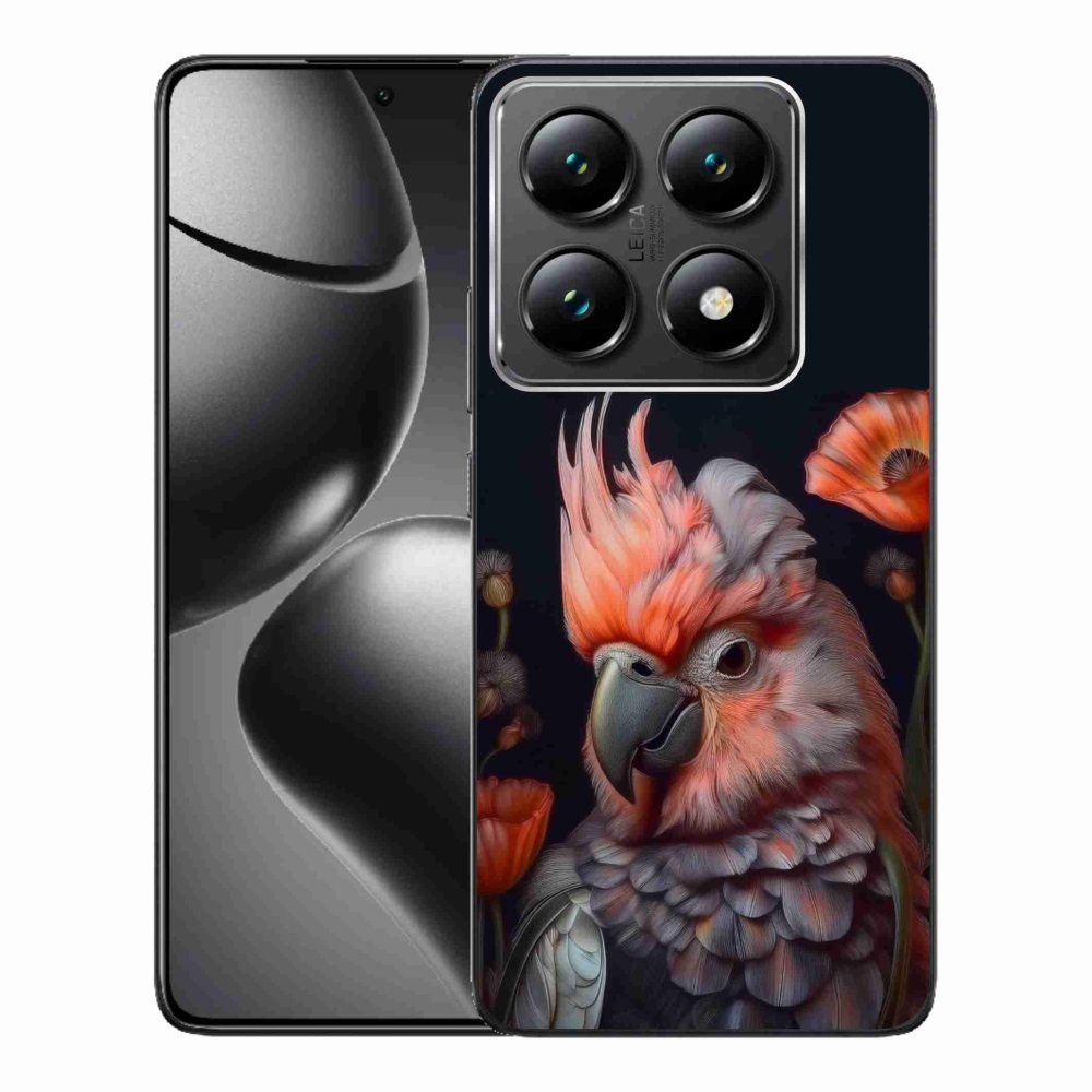 Gelový kryt mmCase na Xiaomi 14T Pro - papoušek kakadu v barvách