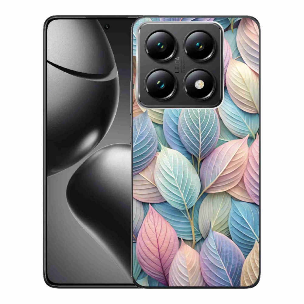 Gelový kryt mmCase na Xiaomi 14T Pro - pastelové listy