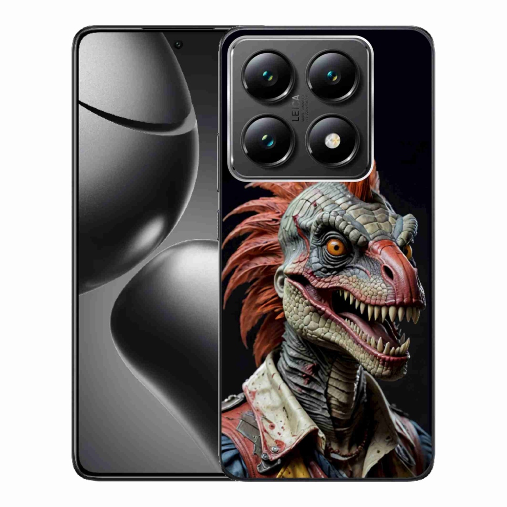Gelový kryt mmCase na Xiaomi 14T Pro - punk dinosaurus
