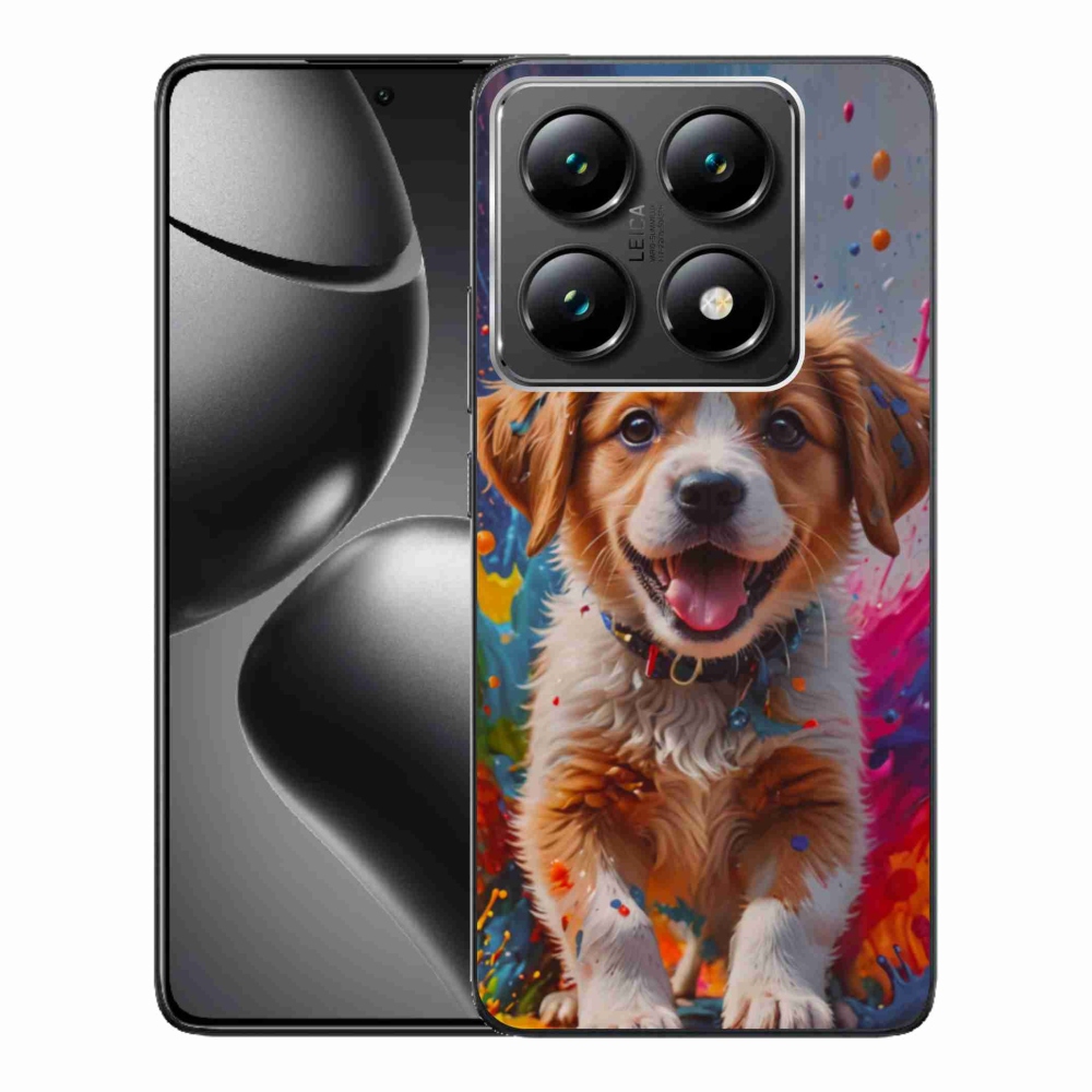 Gelový kryt mmCase na Xiaomi 14T Pro - roztomilé štěně 3