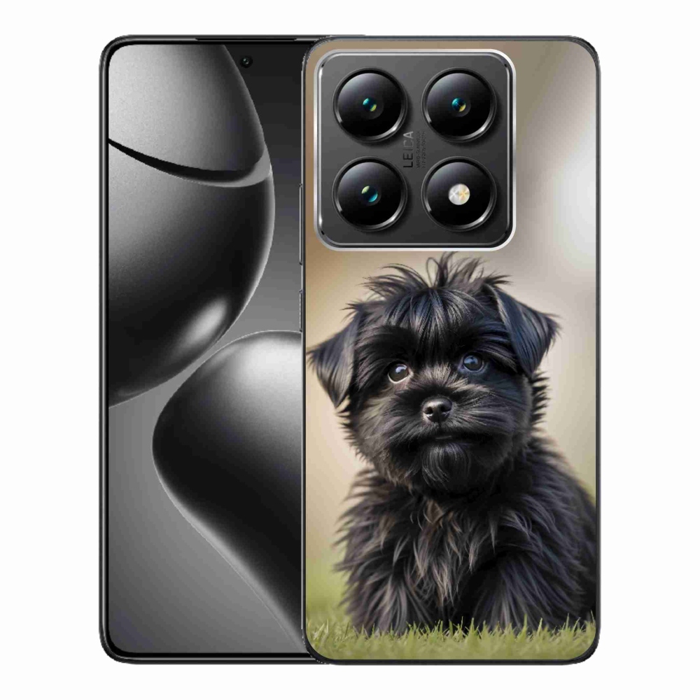 Gelový kryt mmCase na Xiaomi 14T Pro - roztomilý černý pejsek