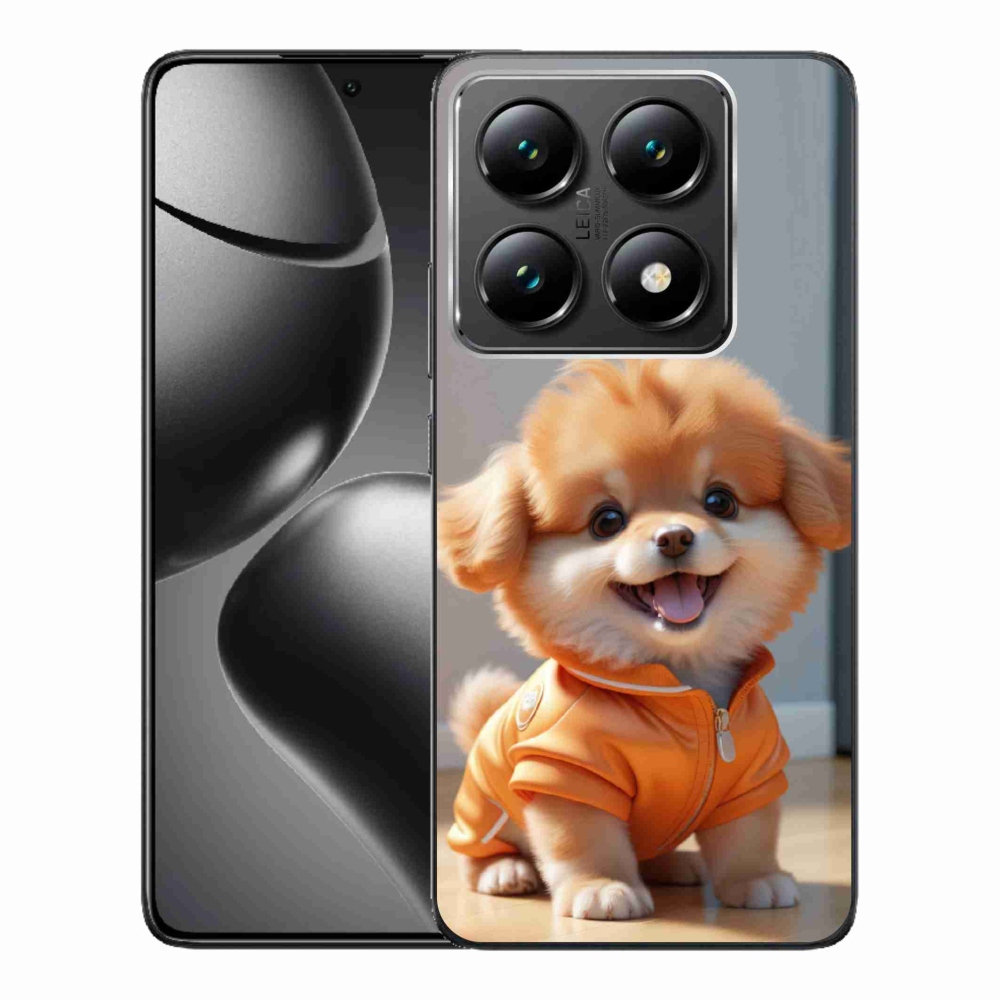 Gelový kryt mmCase na Xiaomi 14T Pro - roztomilý pomeranian v mikině