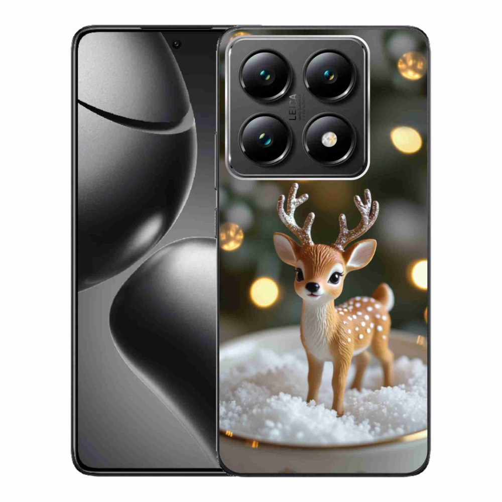 Gelový kryt mmCase na Xiaomi 14T Pro - roztomilý vánoční jelen