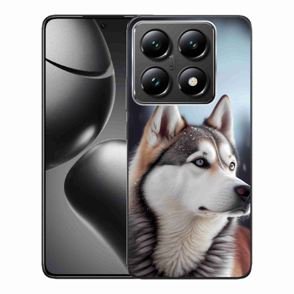 Gelový kryt mmCase na Xiaomi 14T Pro - sibiřský husky