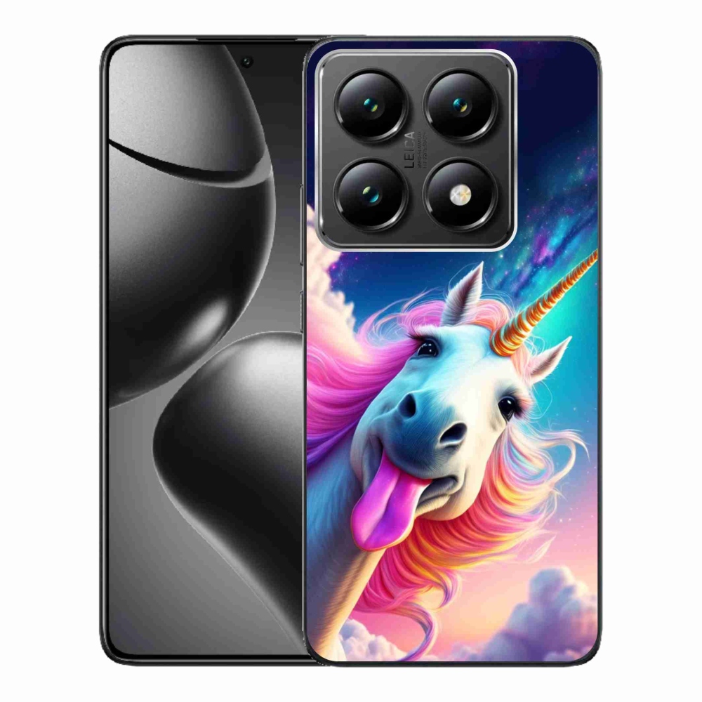 Gelový kryt mmCase na Xiaomi 14T Pro - šílený jednorožec
