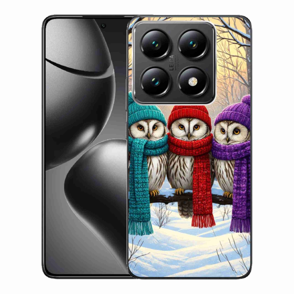 Gelový kryt mmCase na Xiaomi 14T Pro - soví přátelé