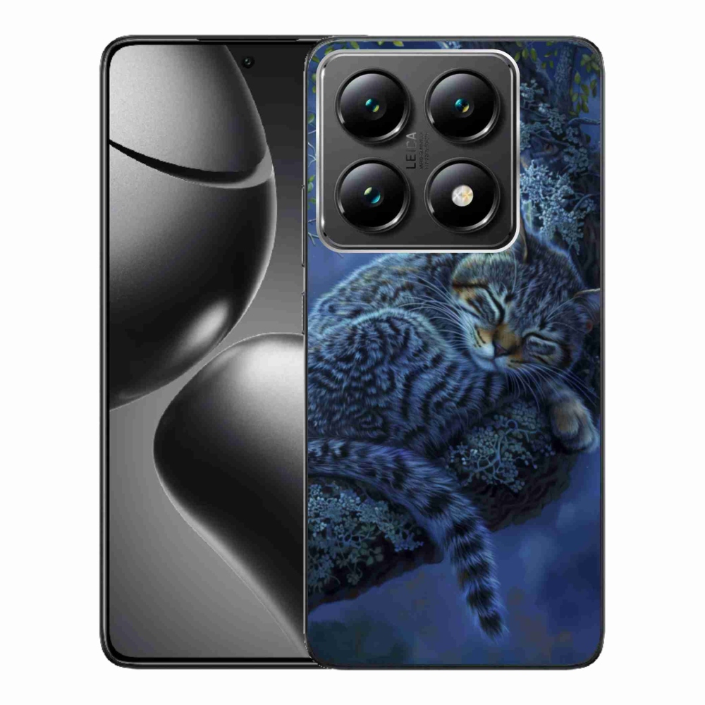 Gelový kryt mmCase na Xiaomi 14T Pro - spící kočka