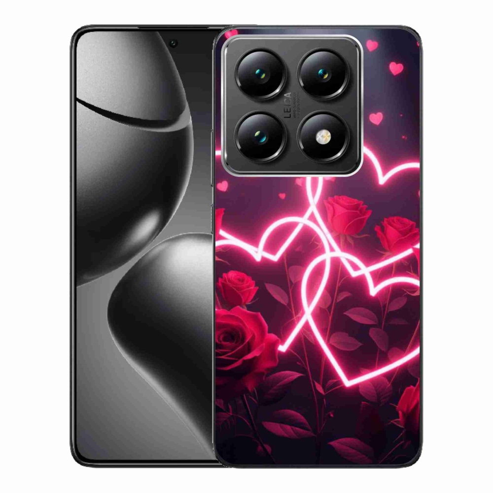 Gelový kryt mmCase na Xiaomi 14T Pro - srdce lásky