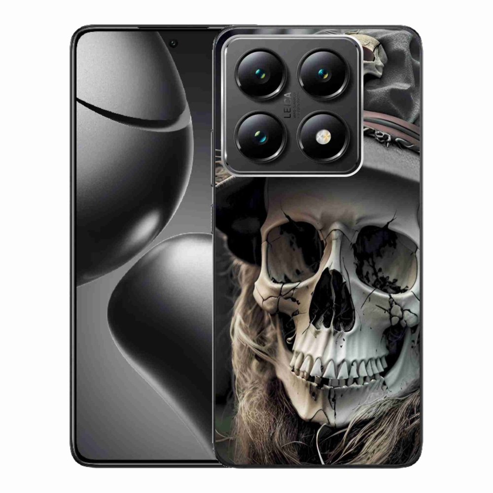 Gelový kryt mmCase na Xiaomi 14T Pro - temná lebka