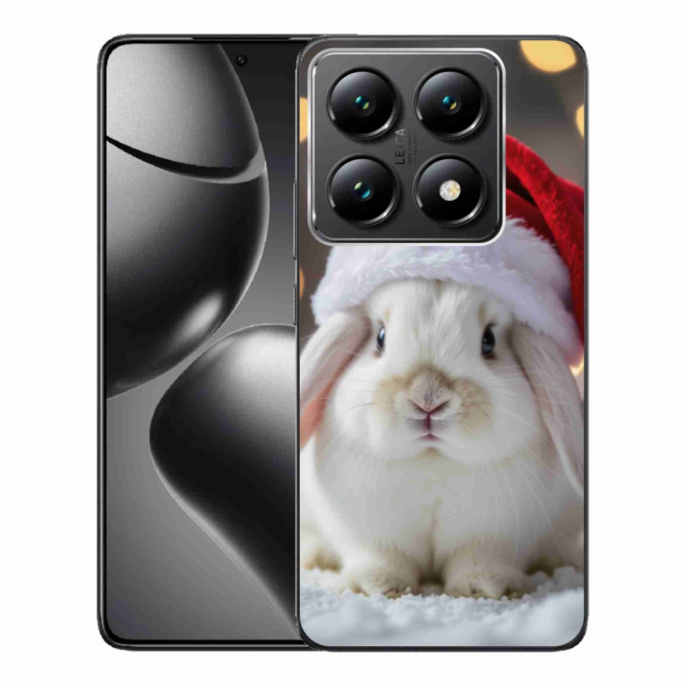 Gelový kryt mmCase na Xiaomi 14T Pro - vánoční králík
