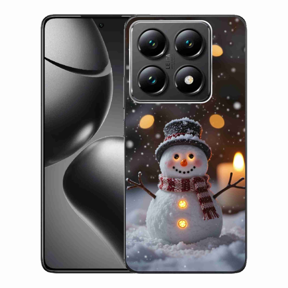 Gelový kryt mmCase na Xiaomi 14T Pro - veselý sněhulák