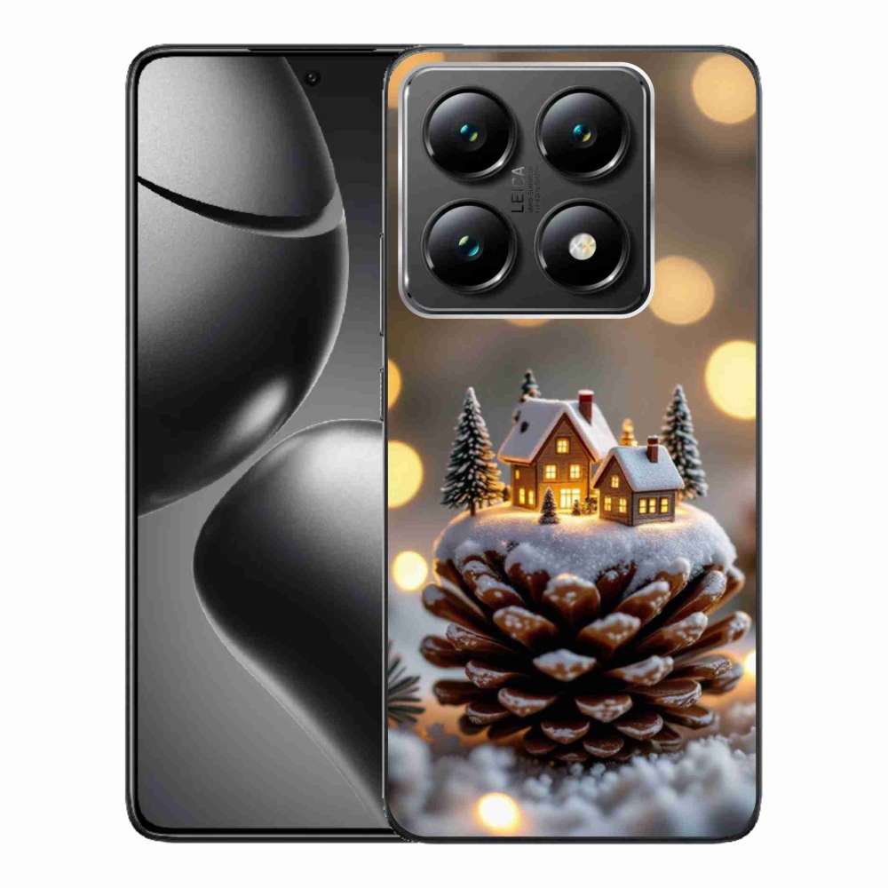 Gelový kryt mmCase na Xiaomi 14T Pro - zimní vesnička