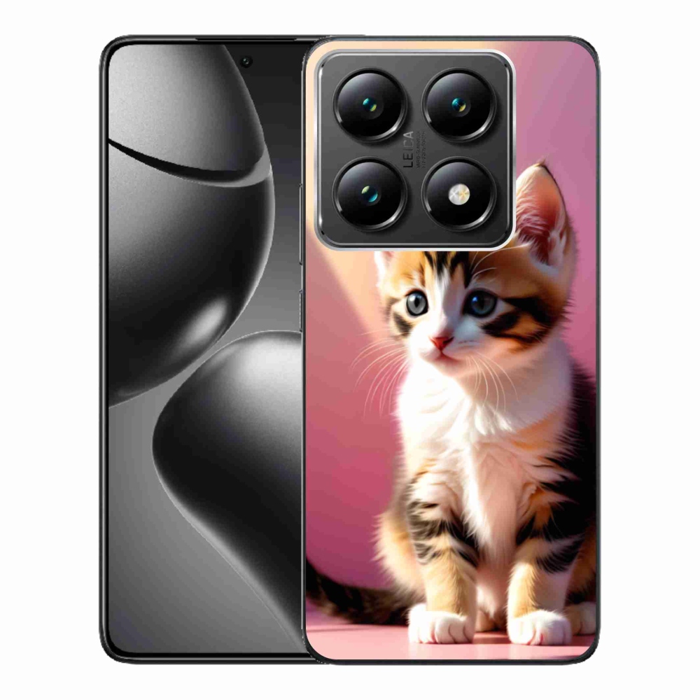 Gelový kryt mmCase na Xiaomi 14T Pro - zvědavé kotě 2