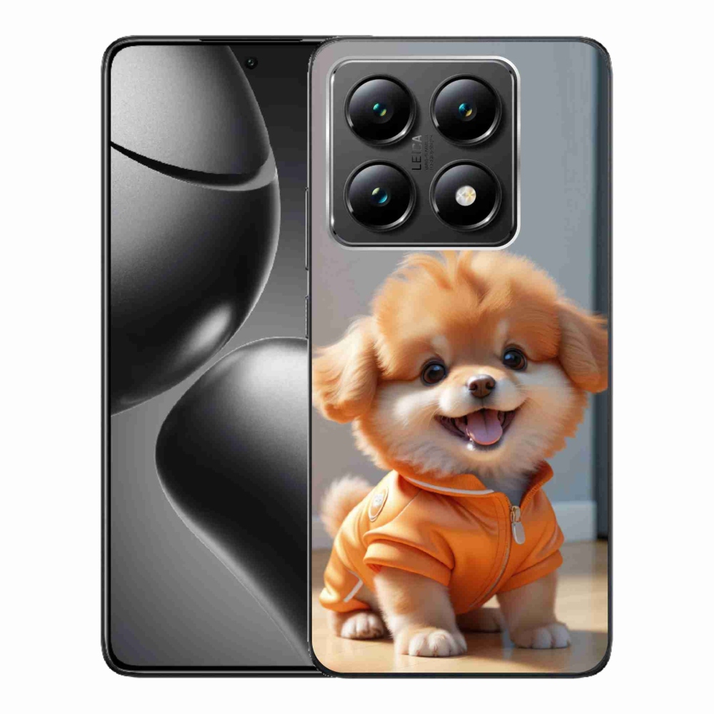 Gelový kryt mmCase na Xiaomi 14T - roztomilý pomeranian v mikině