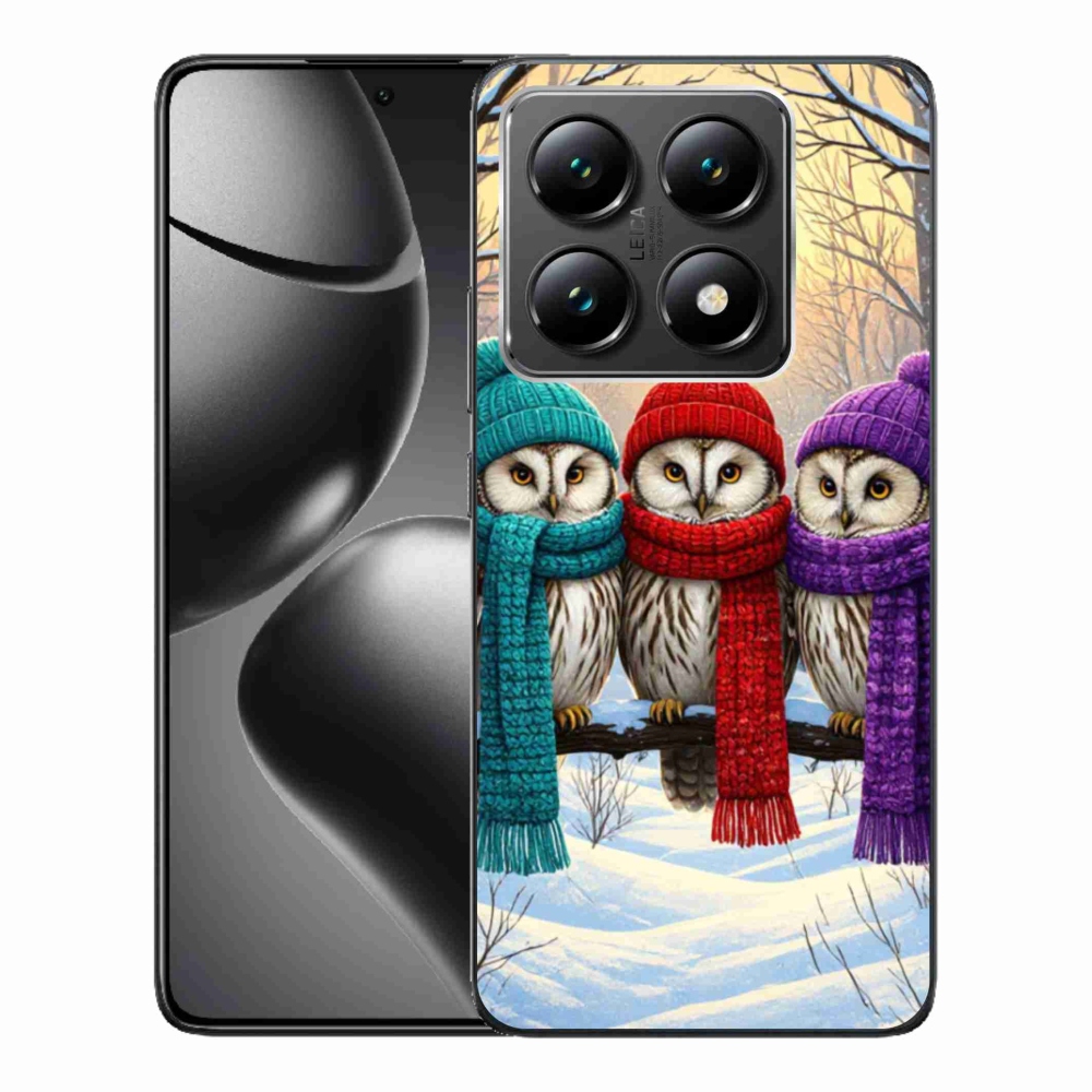 Gelový kryt mmCase na Xiaomi 14T - soví přátelé