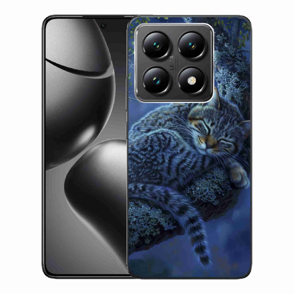 Gelový kryt mmCase na Xiaomi 14T - spící kočka