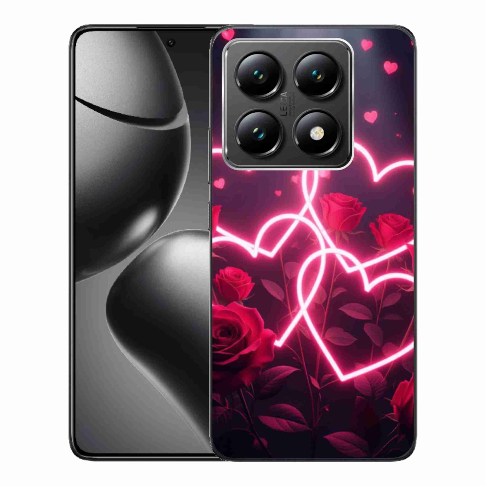 Gelový kryt mmCase na Xiaomi 14T - srdce lásky
