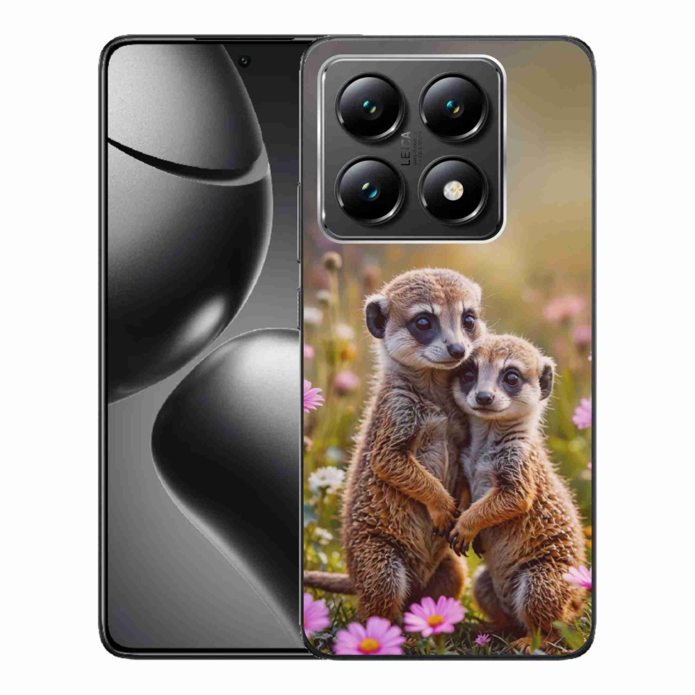 Gelový kryt mmCase na Xiaomi 14T - surikatí duo