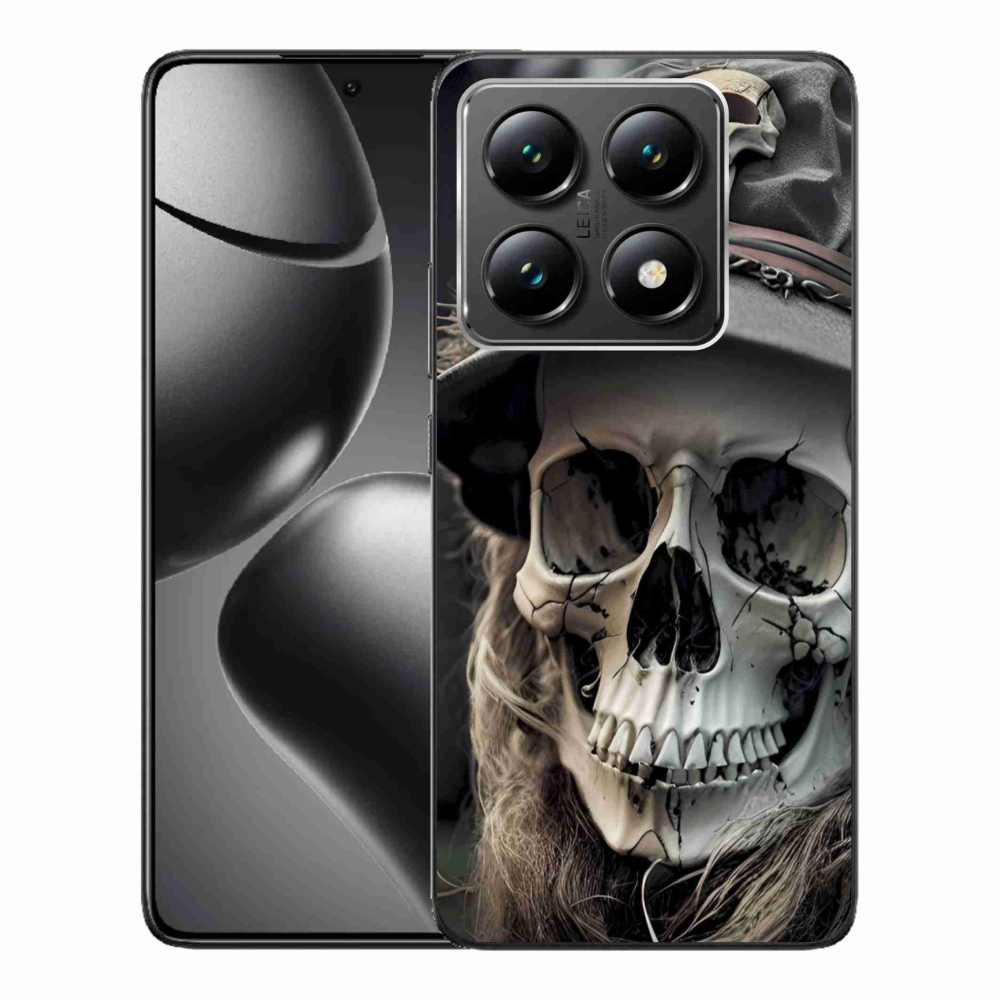 Gelový kryt mmCase na Xiaomi 14T - temná lebka