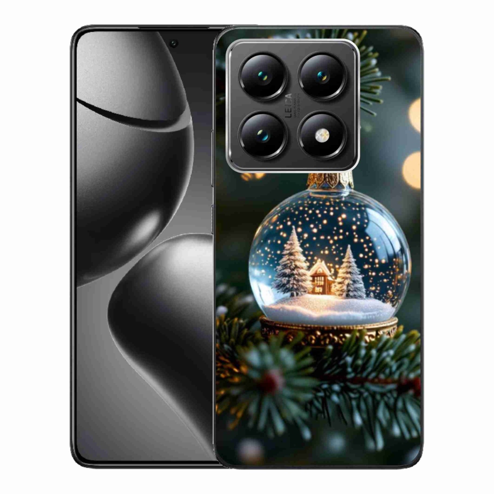 Gelový kryt mmCase na Xiaomi 14T - vánoční koule 2