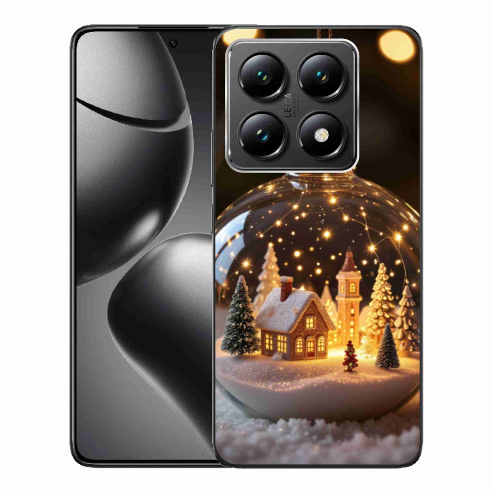Gelový kryt mmCase na Xiaomi 14T - vánoční koule 3