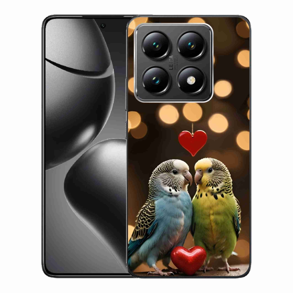 Gelový kryt mmCase na Xiaomi 14T - zamilovaní papoušci