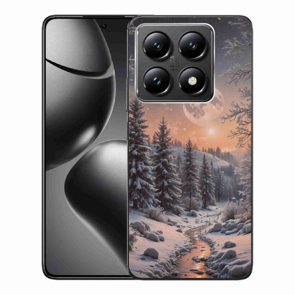 Gelový kryt mmCase na Xiaomi 14T - zimní krajina 2